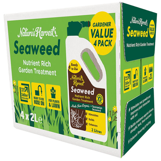 Nature's Harvest Seaweed 8x2L RTU Organic Garden Treatment NHS4X2 - Australian Made