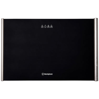 Westinghouse WHFWM01K Portable Food Warming Mat, Silicone, Adjustable Heat, Timer, Black