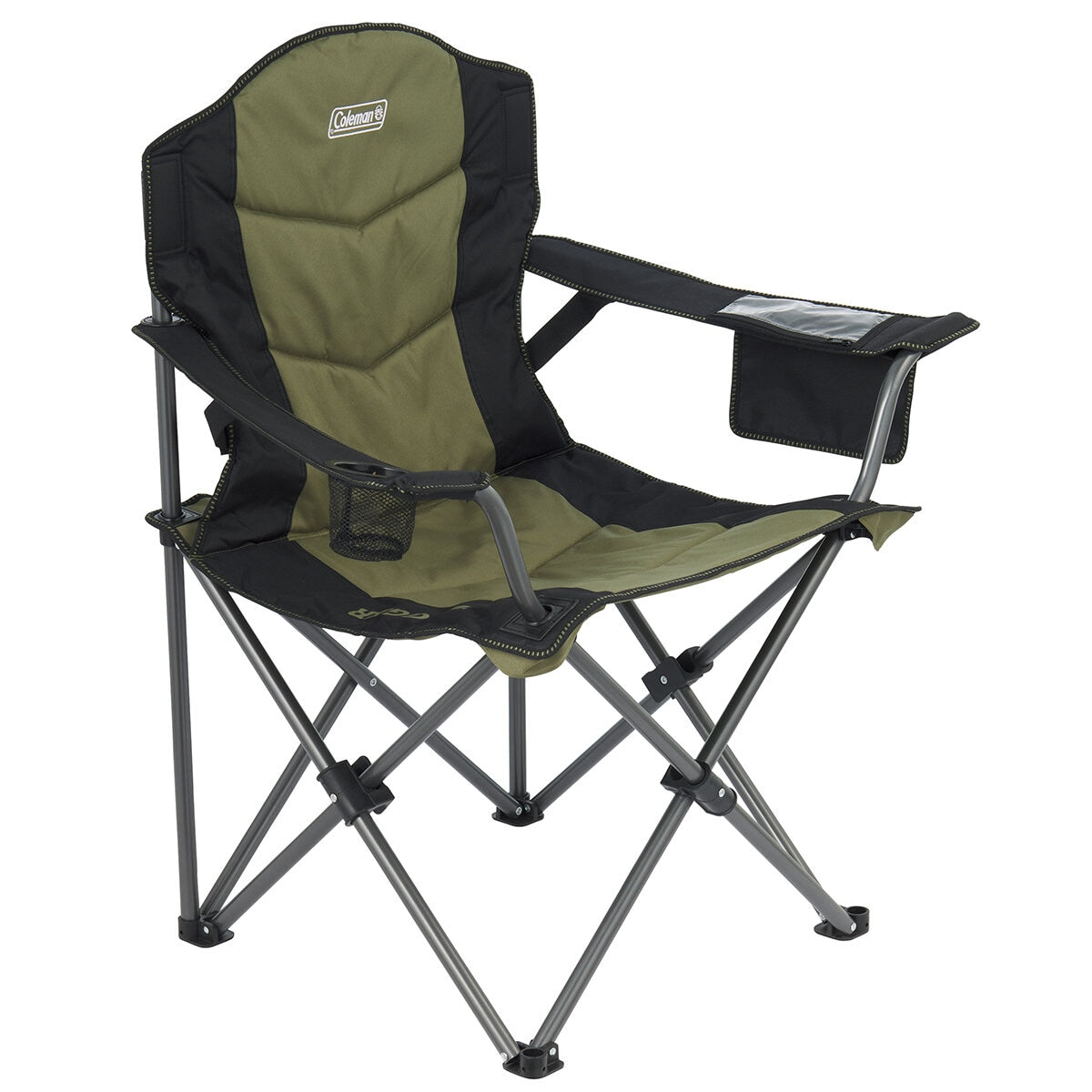 Coleman Swagger Quad Fold Chair 2199822 - Heavy Duty, 250kg Capacity, Green/Black - SuperSaverAU - view 3