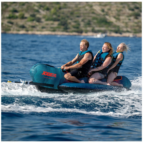 Jobe Chaser 3P Towable Tube 230324001 - 3 Person, Teal, Durable PVC/Nylon, Quick Connector - SuperSaverAU - view 1