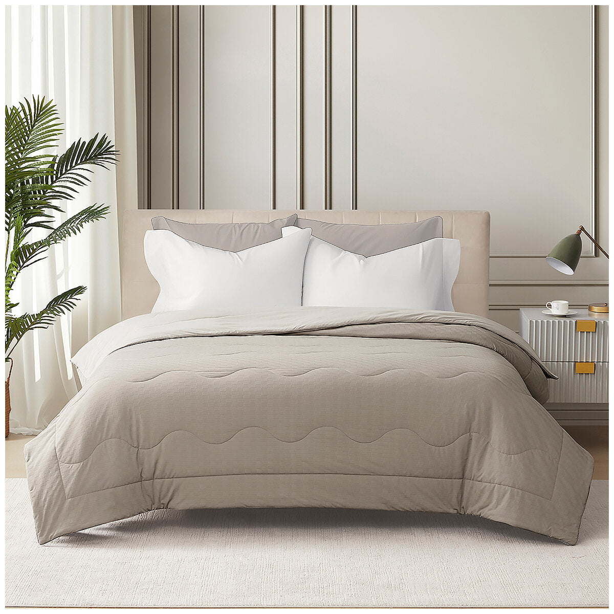 Hotel Grand EternaCool King Cooling Comforter, Atmosphere, Lightweight, Machine Washable