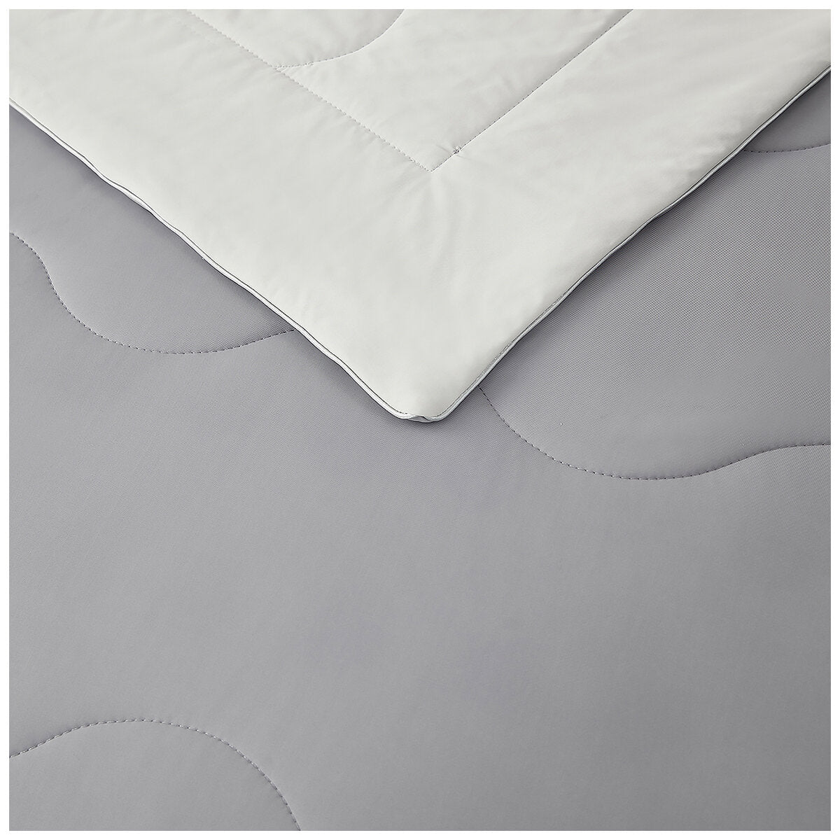 Hotel Grand EternaCool King Cooling Comforter, Grey, Lightweight, Machine Washable