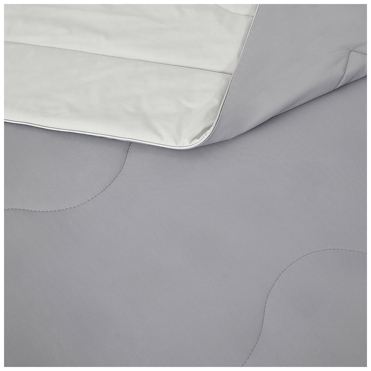 Hotel Grand EternaCool King Cooling Comforter, Grey, Lightweight, Machine Washable