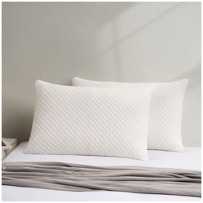 Hotel Grand Foam & Fibre Pillow 2 Pack, Jumbo/Queen, Medium Density, Model K250005