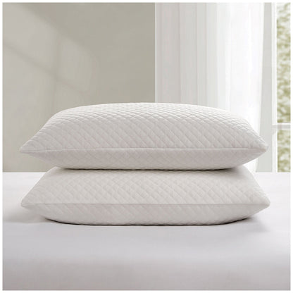 Hotel Grand Foam & Fibre Pillow 2 Pack, Jumbo/Queen, Medium Density, Model K250005