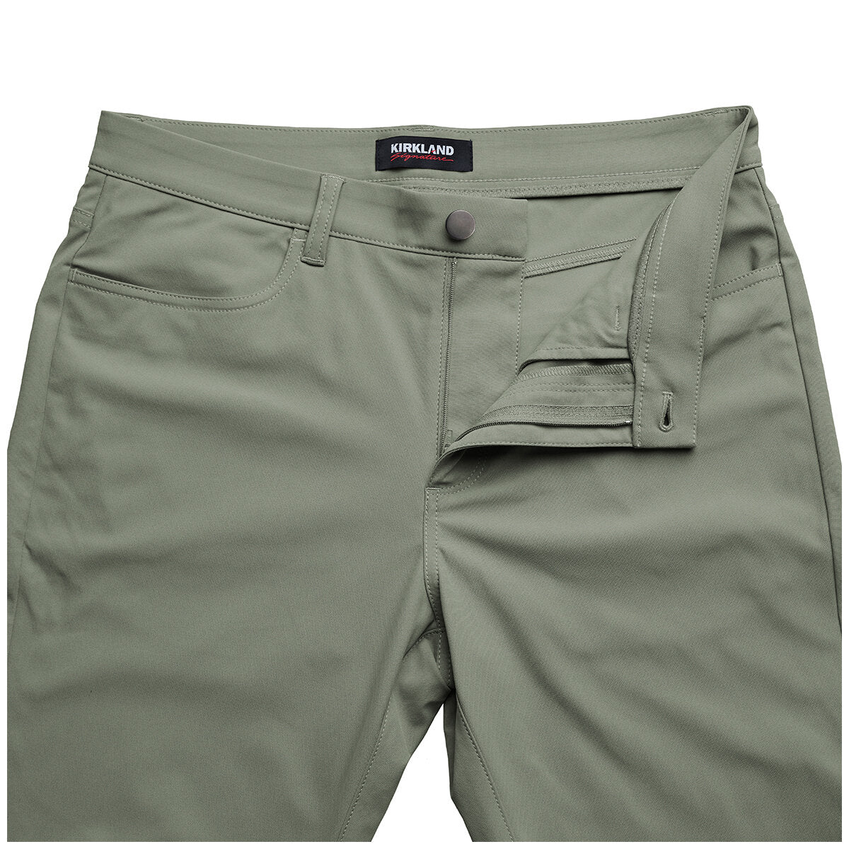 Kirkland Signature Men's Commuter Pant Green, Comfortable, Durable, Stretch Fabric