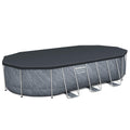 Bestway Power Steel Pool Set 561JTE 6.10m x 3.66m x 1.22m with Sand Filter & Ladder - SuperSaverAU - view 3