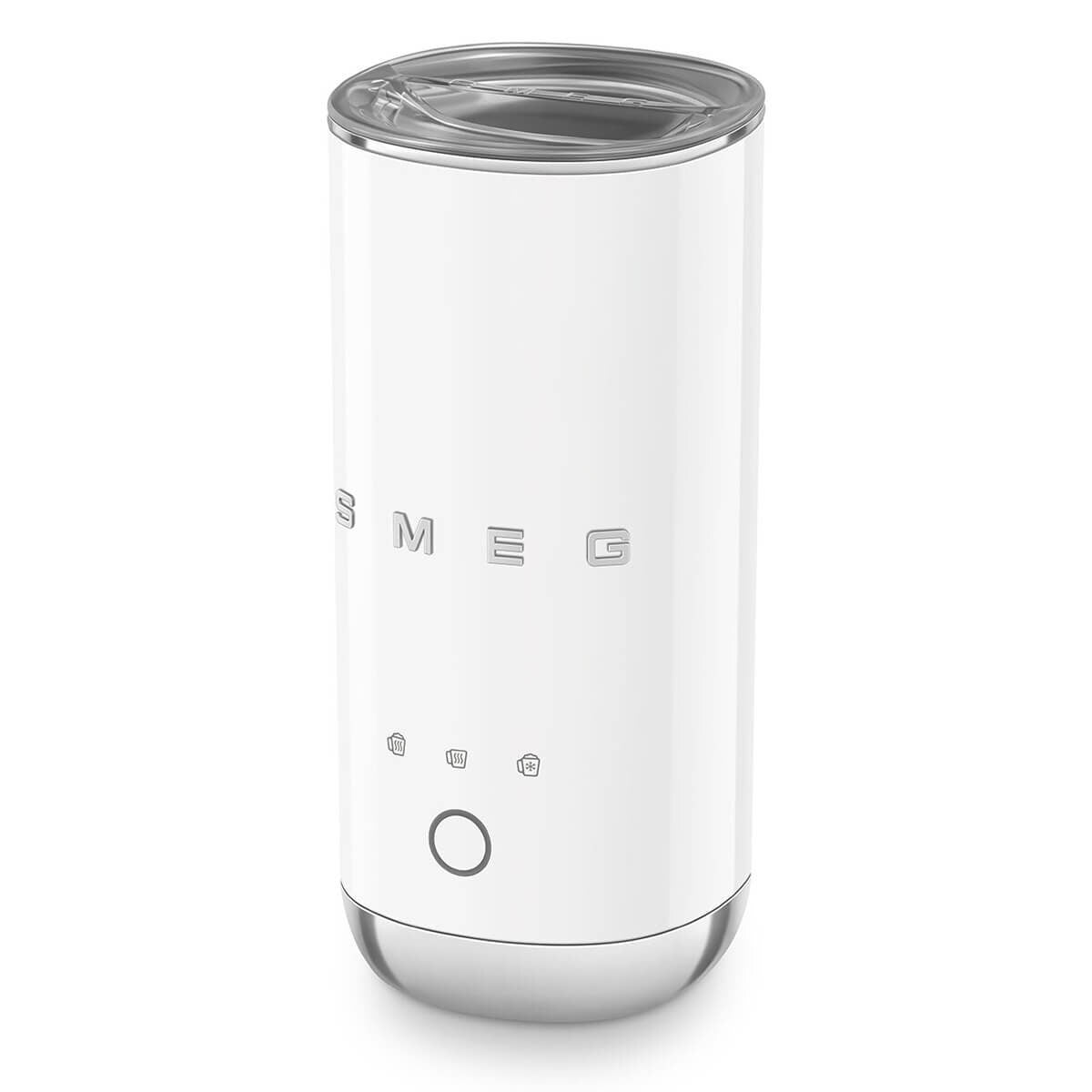 Smeg 50s Retro Style Milk Frother 180ml - White, Hot Milk, Hot Froth and Cold Froth - MFF02WHAU