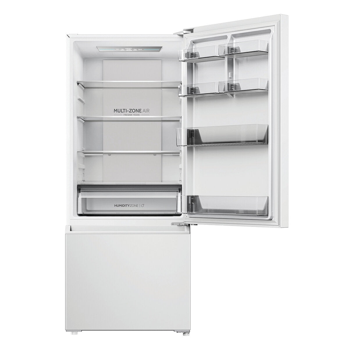 Haier 433L Bottom Freezer Refrigerator HRF420BW, 5.5-Star Energy, Super Freeze, White - SuperSaverAU - view 3