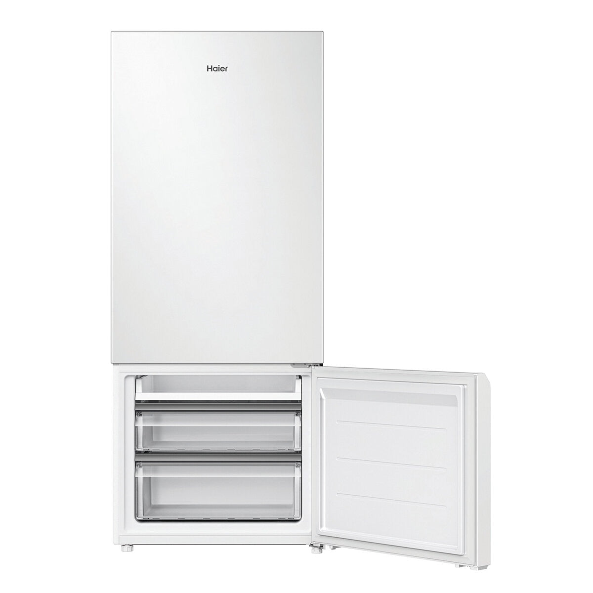 Haier 433L Bottom Freezer Refrigerator HRF420BW, 5.5-Star Energy, Super Freeze, White