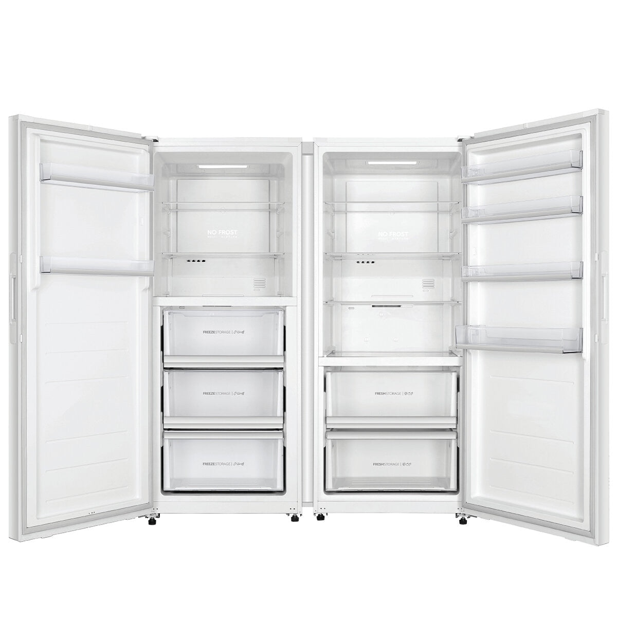Haier 386L Vertical Freezer HVF430VW, SuperFreeze, 3.5 Star, Reversible Door - SuperSaverAU - view 4