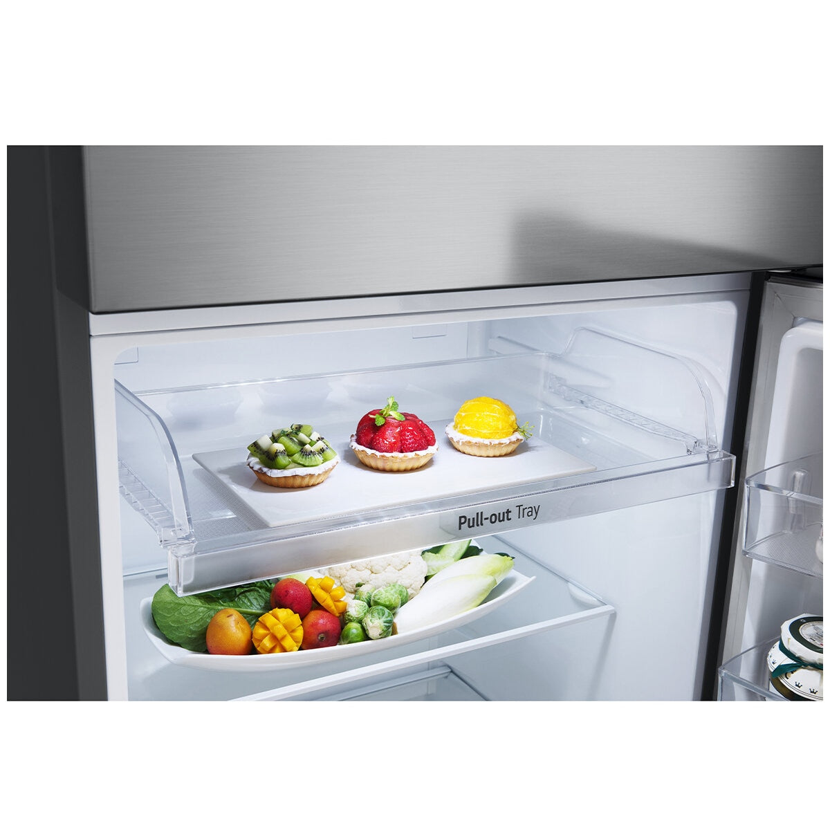 LG 375L Top Mount Fridge GT-5S, Stainless Steel, Smart Cooling, 4 Star Energy - SuperSaverAU - view 10