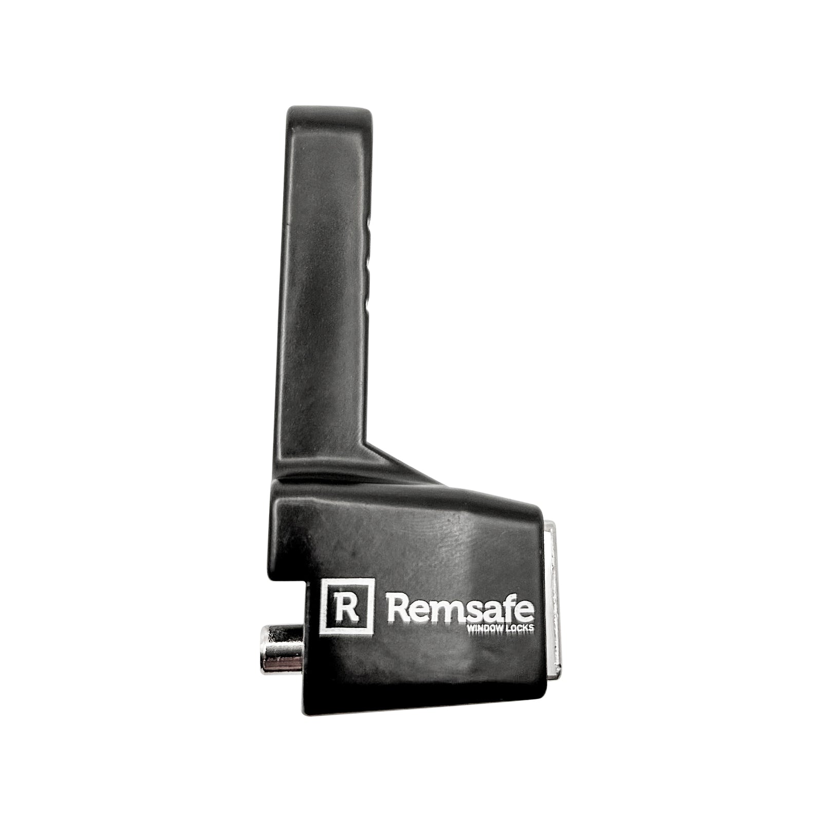 Remsafe Black Lylock Push Lock Window Restrictor Powdercoat Steel Keyed