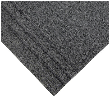 Mineral Spring Bath Mat 2 Pack Gunmetal Grey, Non-Skid, Machine Washable, Model 22-1329