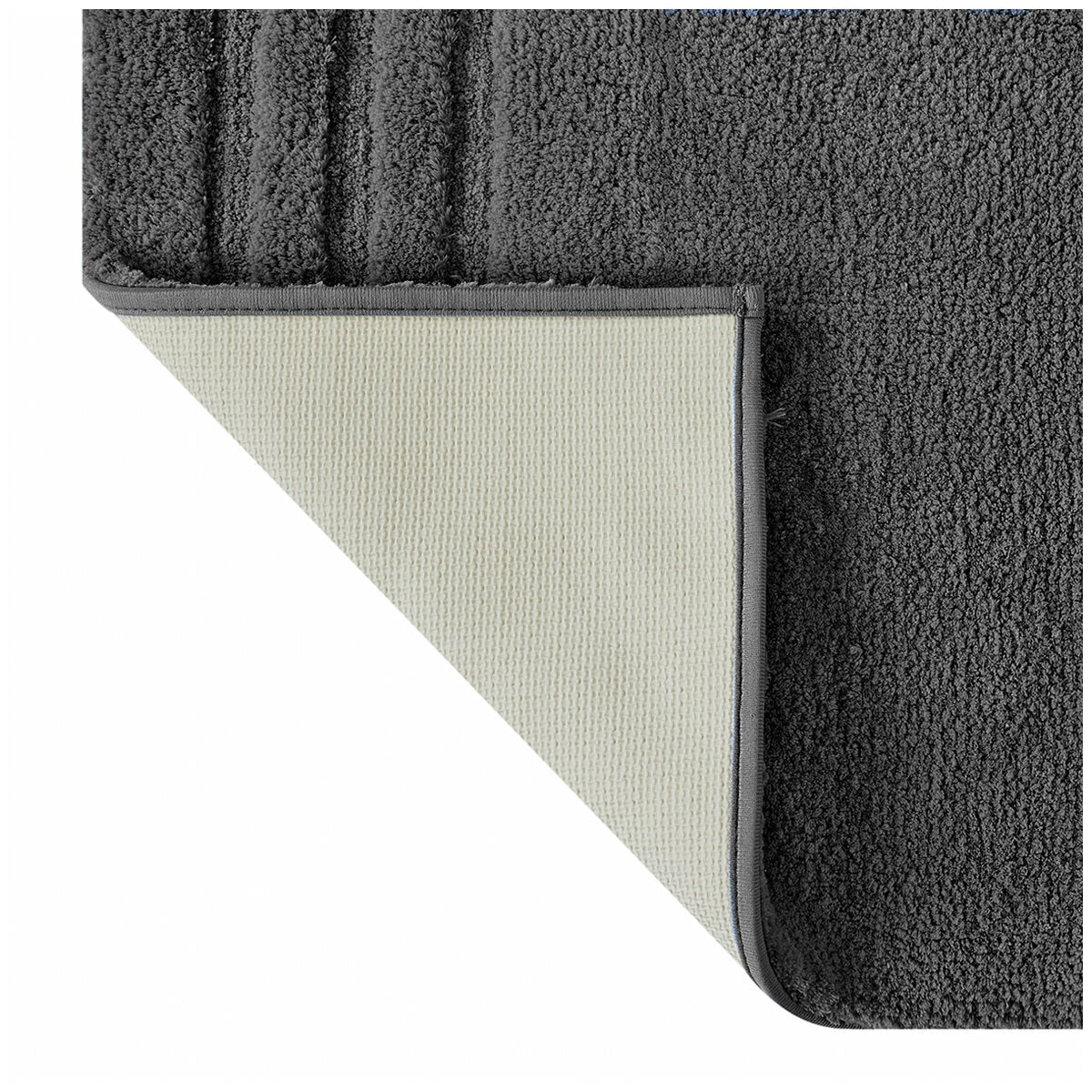 Mineral Spring Bath Mat 2 Pack Gunmetal Grey, Non-Skid, Machine Washable, Model 22-1329