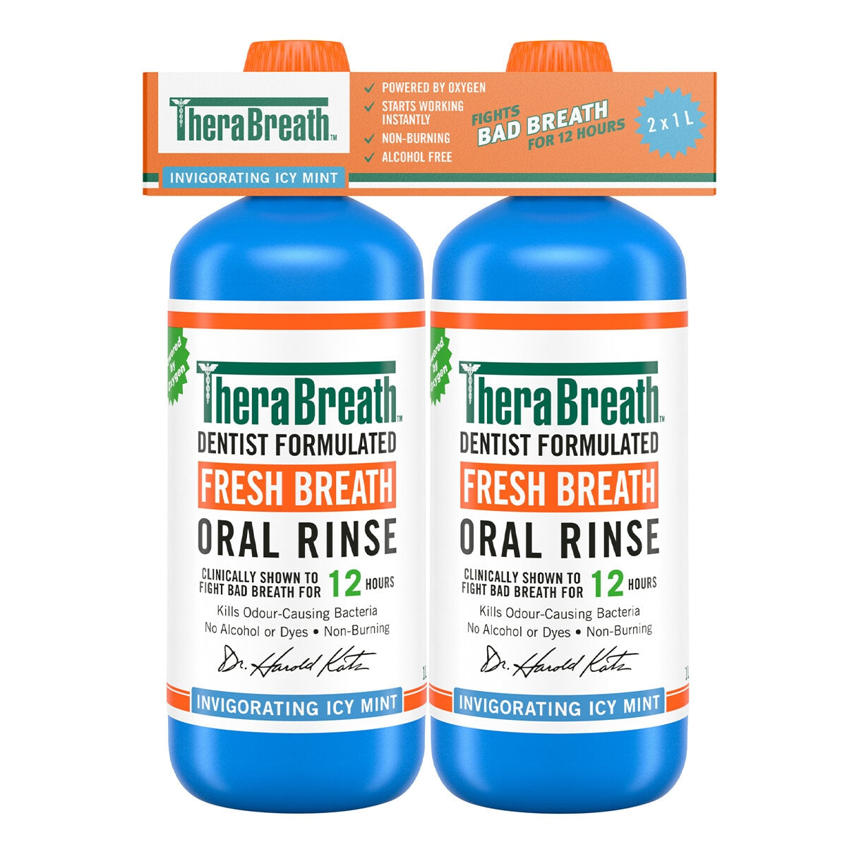 Therabreath Icy Mint 2 x 1 Litre