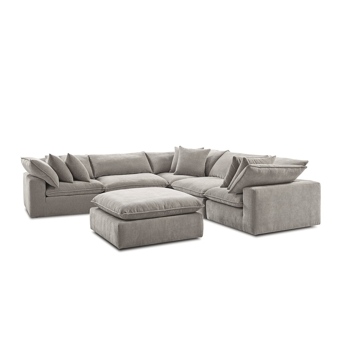 Aiden & Ivy 6 Piece Modular Sectional AI.F006C - Reversible Cushions, RDS Feather Foam