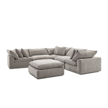 Aiden & Ivy 6 Piece Modular Sectional AI.F006C - Reversible Cushions, RDS Feather Foam