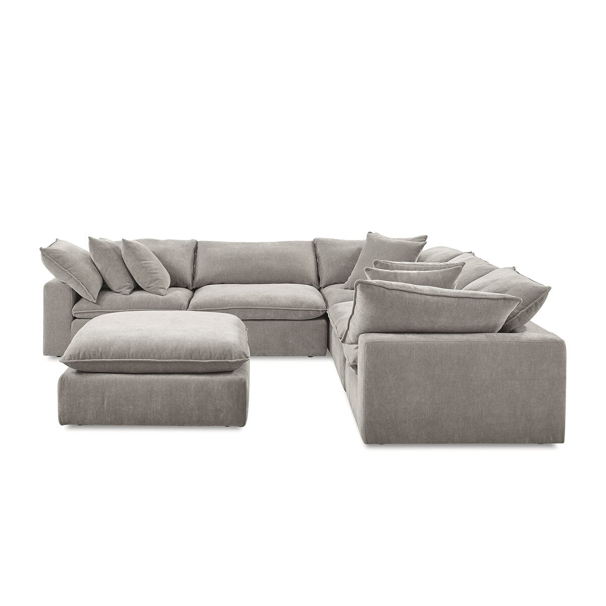 Aiden & Ivy 6 Piece Modular Sectional AI.F006C - Reversible Cushions, RDS Feather Foam