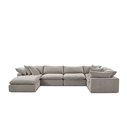Aiden & Ivy 6 Piece Modular Sectional AI.F006C - Reversible Cushions, RDS Feather Foam