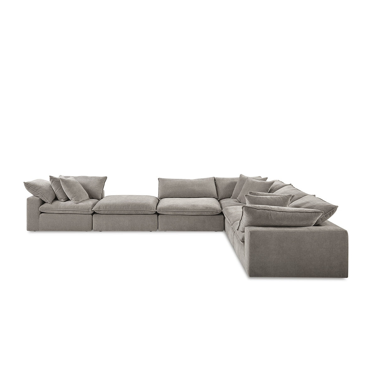 Aiden & Ivy 6 Piece Modular Sectional AI.F006C - Reversible Cushions, RDS Feather Foam - SuperSaverAU - view 7