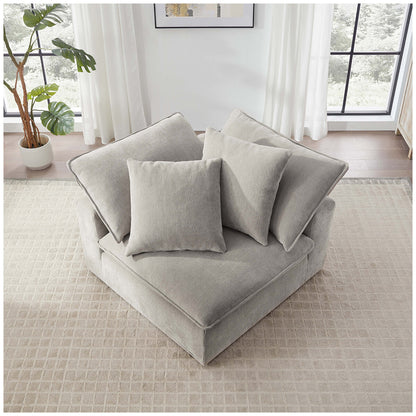 Aiden & Ivy Sereen Corner Sofa AI.F006C - Modular Sectional, 2 Pillows, Polyester Fabric