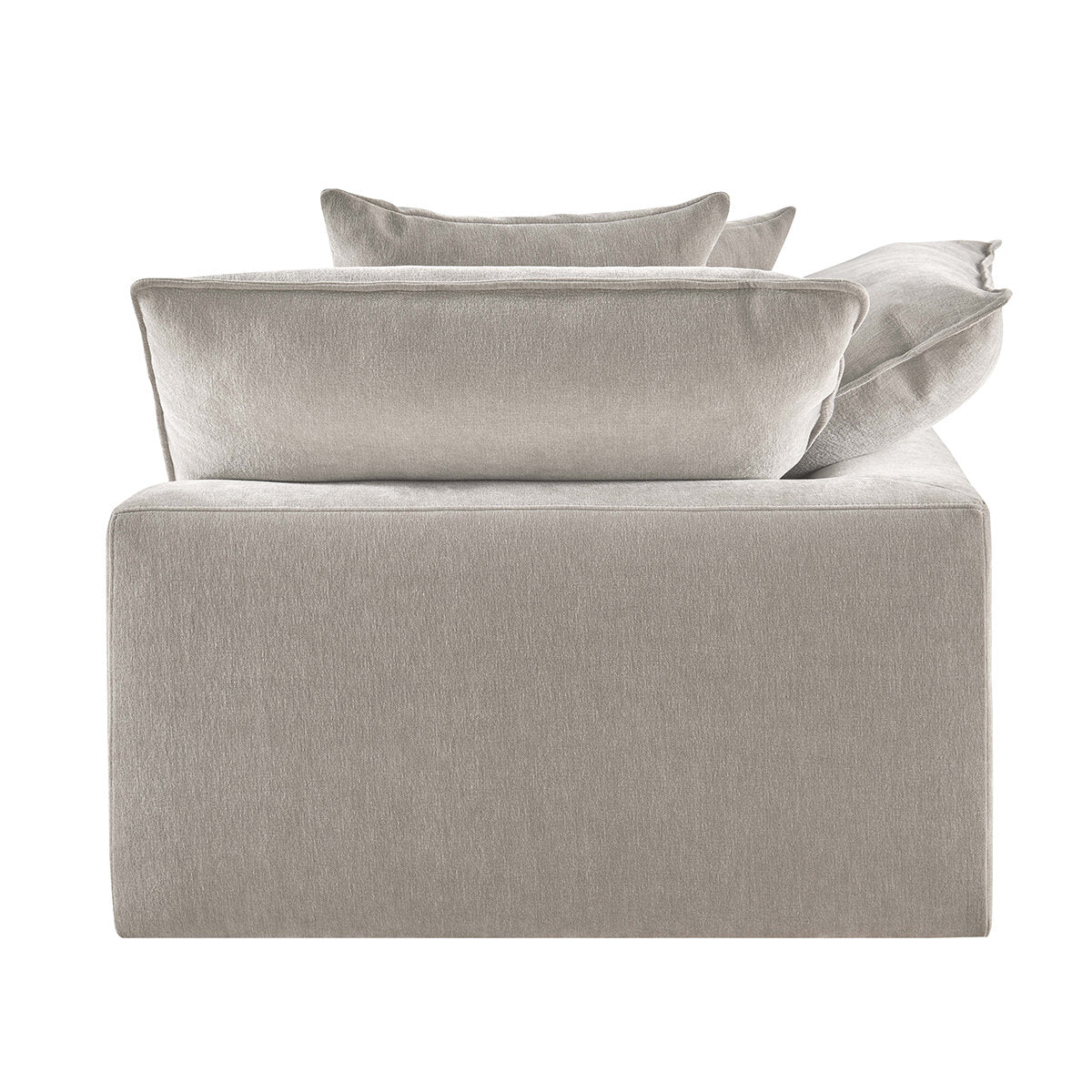 Aiden & Ivy Sereen Corner Sofa AI.F006C - Modular Sectional, 2 Pillows, Polyester Fabric