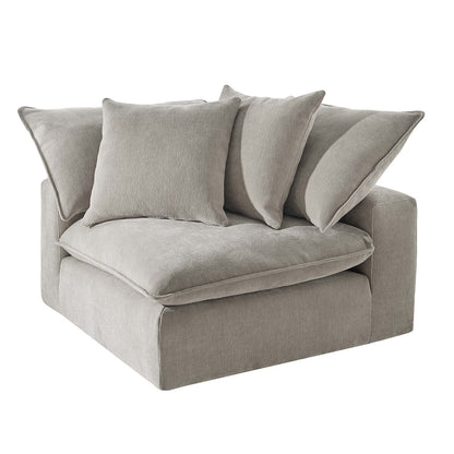 Aiden & Ivy Sereen Corner Sofa AI.F006C - Modular Sectional, 2 Pillows, Polyester Fabric