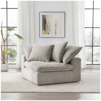 Aiden & Ivy Sereen Corner Sofa AI.F006C - Modular Sectional, 2 Pillows, Polyester Fabric