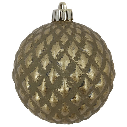 CGH 80 Piece Holiday Ornament Assortment Gold and Green Shatterproof Decor