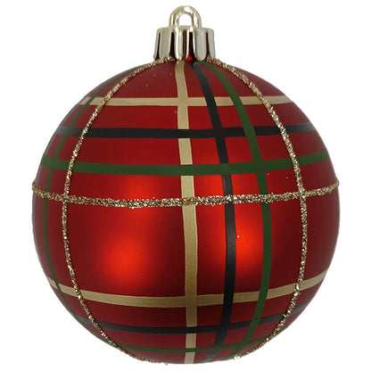 CGH 80 Piece Holiday Ornament Assortment Red and Green Shatterproof Decor