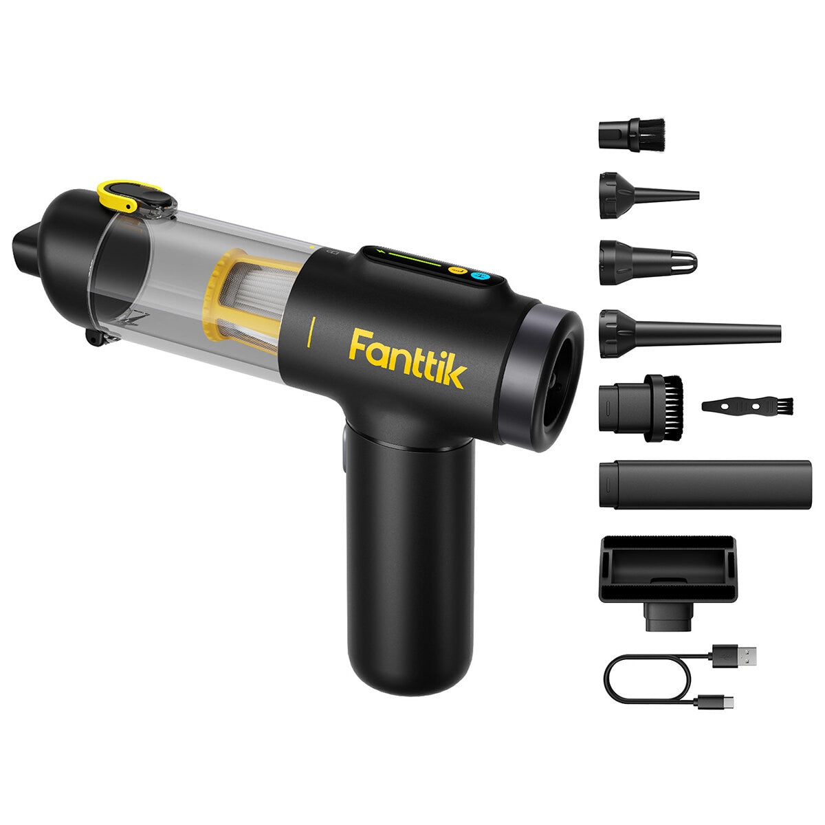 Fanttik X200 Cordless Car Vacuum 4-in-1, 16,000Pa, LED Display, Lightweight - SuperSaverAU - view 1