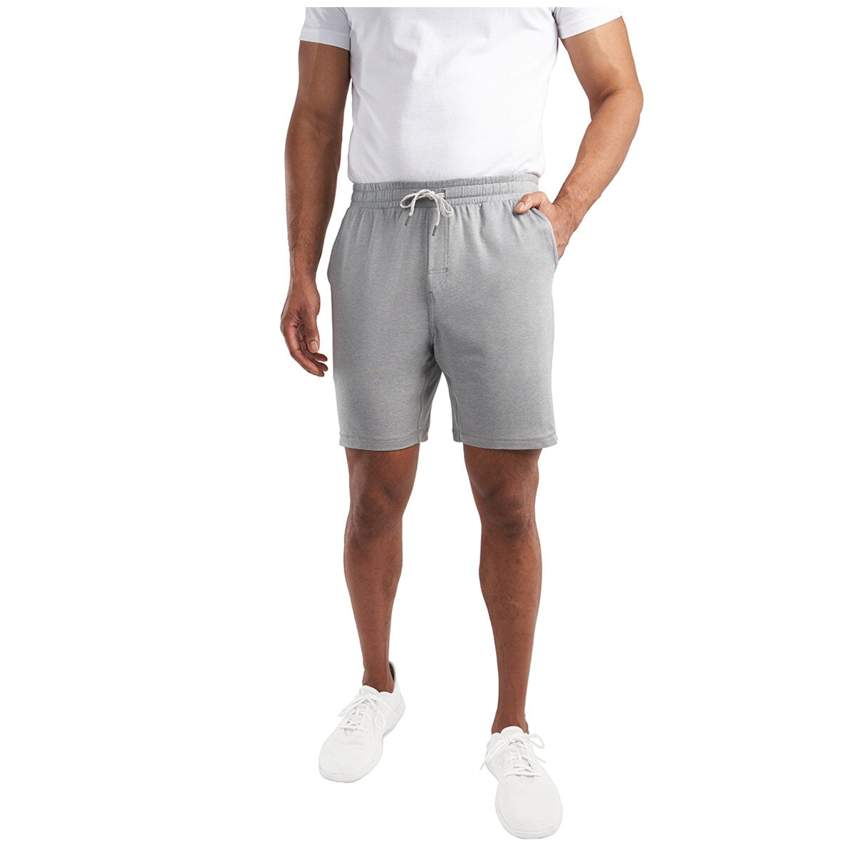 Kirkland Signature Men's Lounge Short Grey, Eco-Friendly, Pockets, Recycled Polyester
