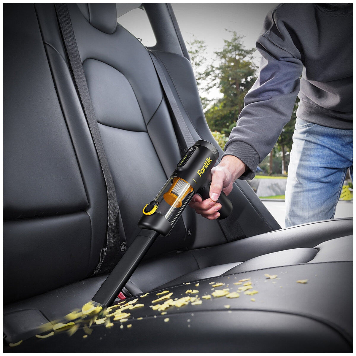 Fanttik X200 Cordless Car Vacuum 4-in-1, 16,000Pa, LED Display, Lightweight