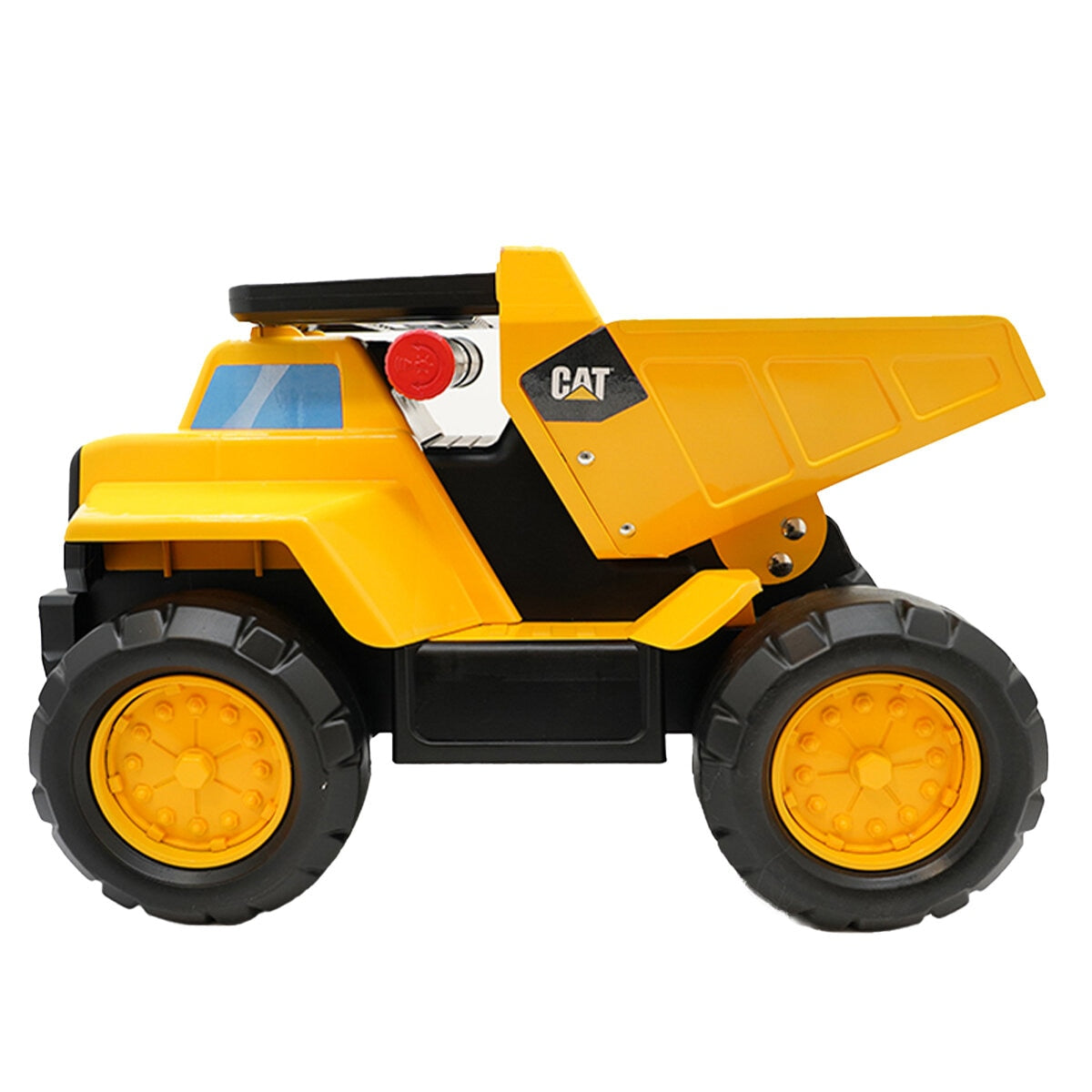 CAT Play and Ride Dump Truck 83404 - 2-in-1 Toy & Ride-On, Light & Sound, Ages 18m-6y