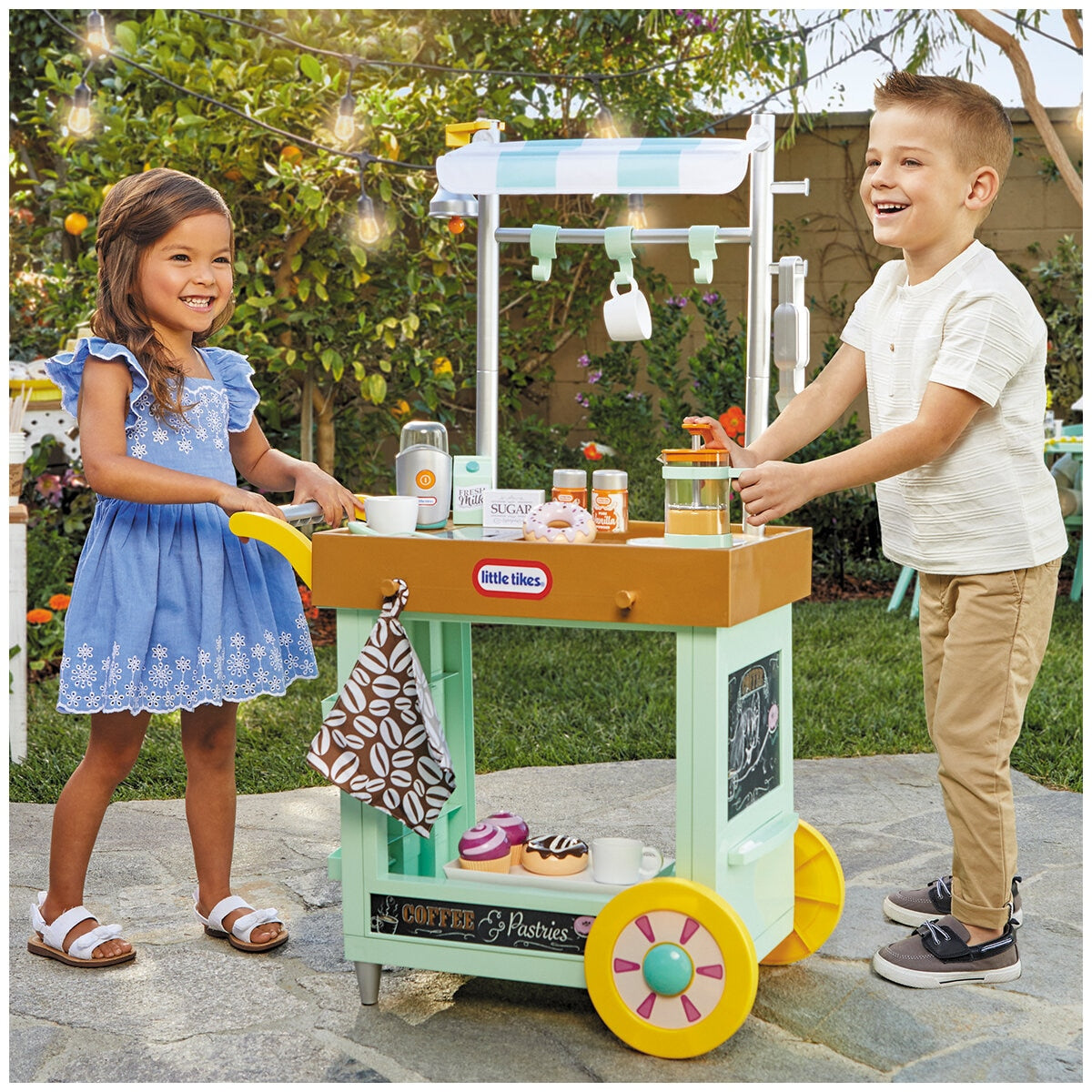 Little Tikes 2-in-1 Cafe Cart Playset, 25 Accessories, Model 3702, Ages 2+ - SuperSaverAU - view 3