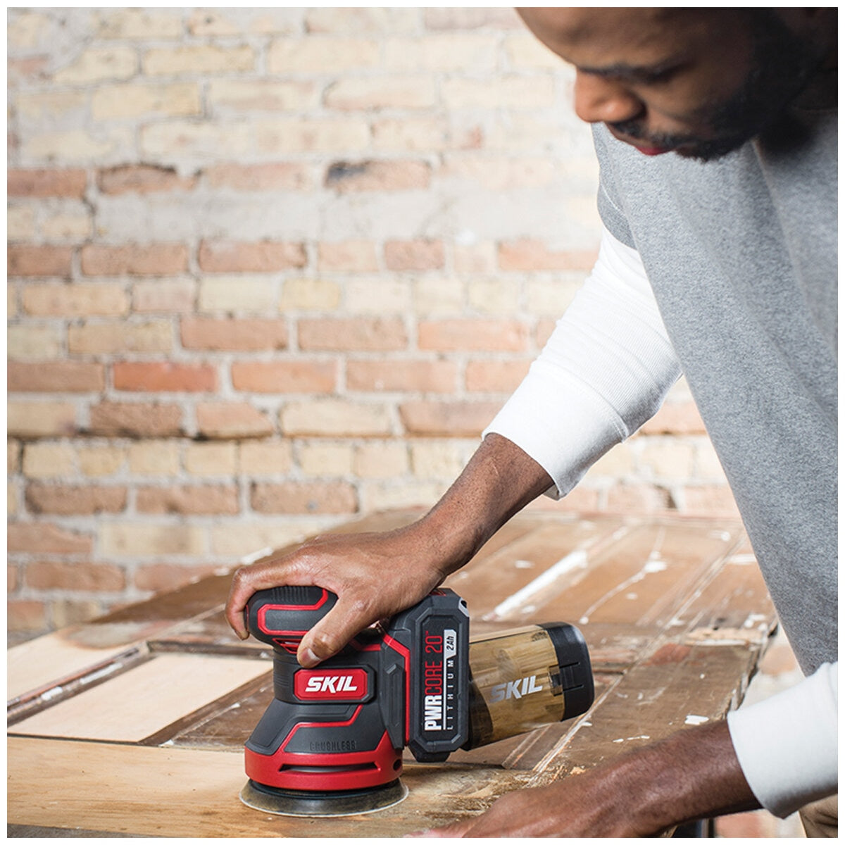 SKIL PWRCORE 20V Brushless Random Orbital Sander SR6603E-00, 125mm, Variable Speed