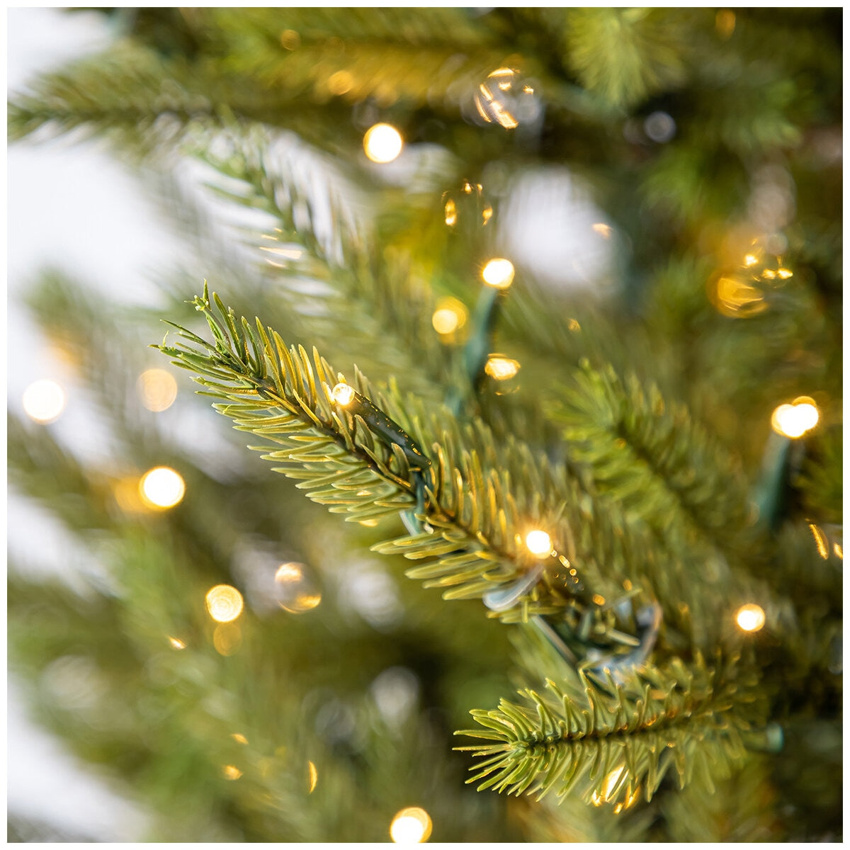 Pre-Lit Abies 7.5ft Artificial Christmas Tree TG76P4B42D18, 1400 LED Lights, EZ Connect