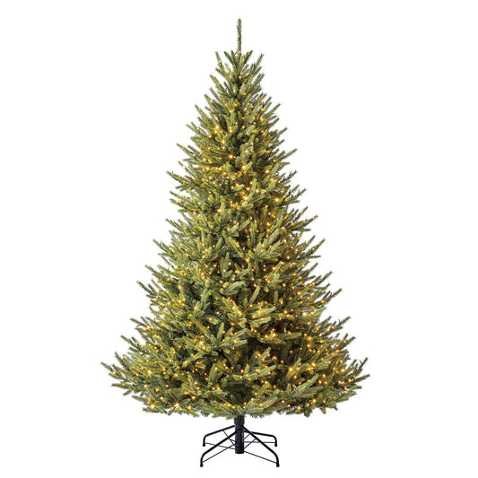 Pre-Lit Abies 7.5ft Artificial Christmas Tree TG76P4B42D18, 1400 LED Lights, EZ Connect