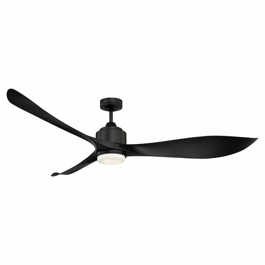 Mercator Eagle XL 1676mm DC Ceiling Fan with LED Light - Black Finish, 5-Speed Remote - FC368163BB