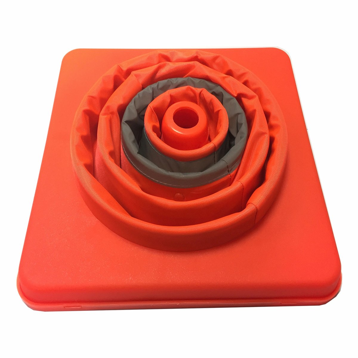 Brutus Retractable Cone 420mm PVC High-Vis Orange Stability - SuperSaverAU - view 2