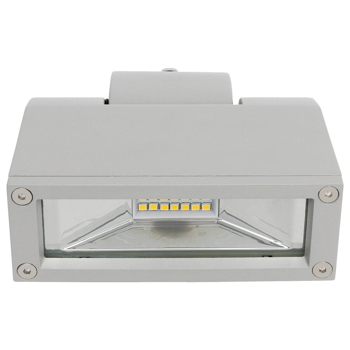 Brilliant 12W Silver LED Nighthawk Flood Light - 750 Lumens - IP44 - SuperSaverAU - view 2