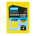 Titan 4 Piece Yellow Shim Packing - 5 x 72 x 100mm - Heavy-Duty, No-Slip Design - SuperSaverAU - view 1