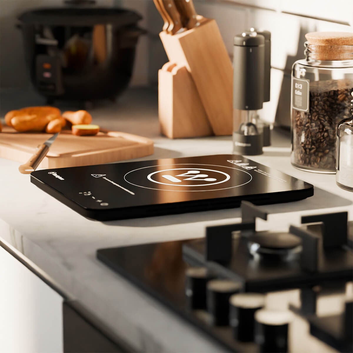 Westinghouse 2000W portable induction cooktop - ultra-slim, temperature or wattage control - WHIC03K