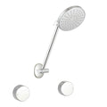 Mondella Resonance Chrome Shower Set - 1/4 Turn - Textured Grip - 240mm x 370mm - SuperSaverAU - view 1
