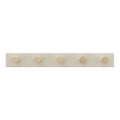 Mode - 5 Timber Hooks on Beige Board Hook Rack - 600mm - Beige - Durable Storage Solution - SuperSaverAU - view 1
