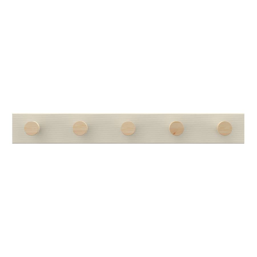 MODE 5 Timber Hooks On Beige Board Hook Rack 600mm Coat & Bag Rack