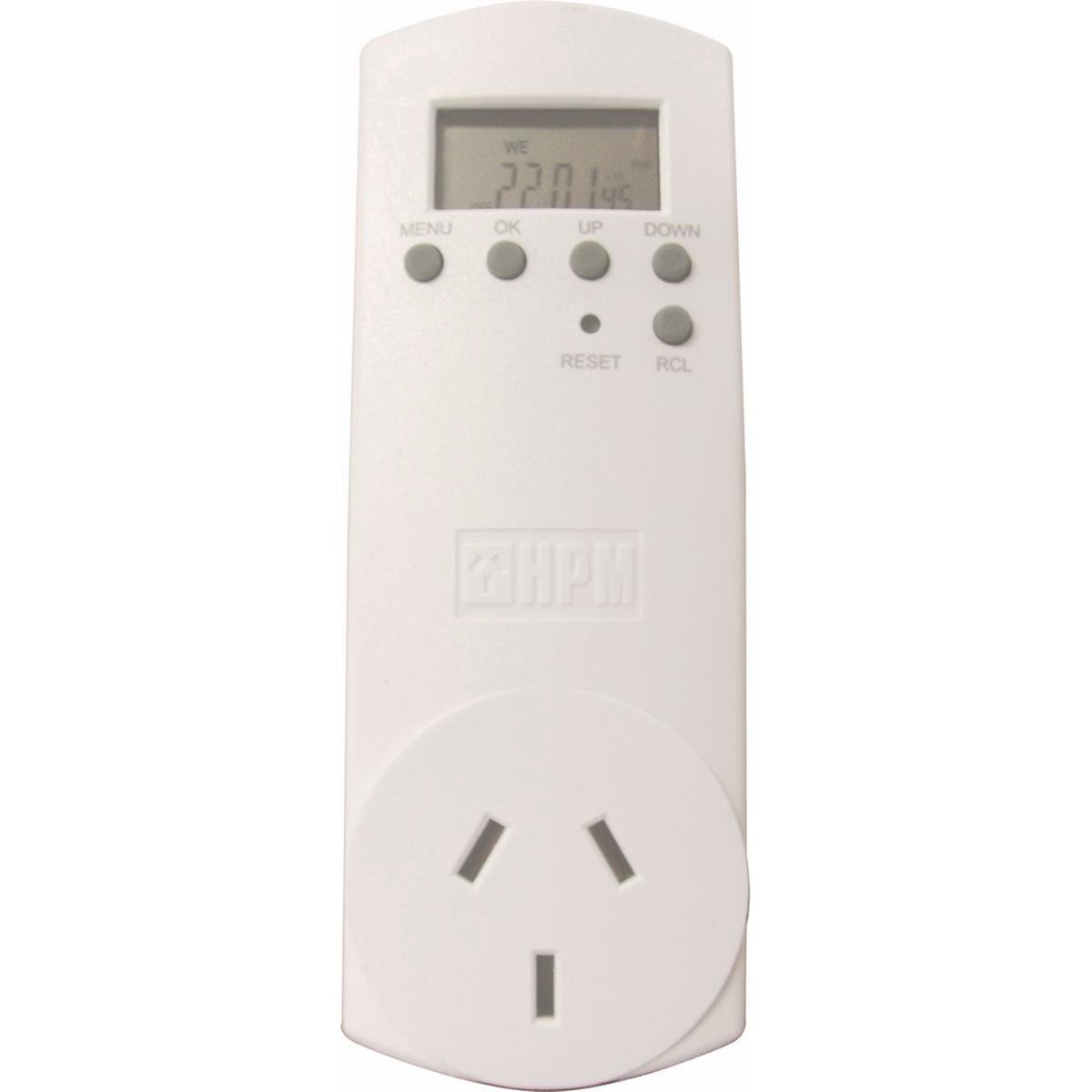 Hpm Digital Timer - 24 Hour - Plastic - Programmable - 16 Settings - SuperSaverAU - view 1