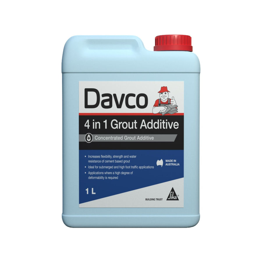 Davco 4 In 1 Grout Additive 1L Concentrated Flexible Indoor & Outdoor