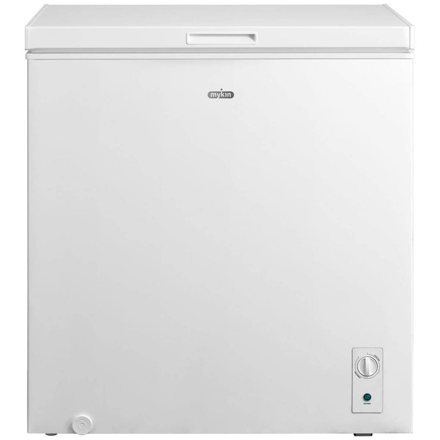 Mykin 198L hybrid chest fridge or freezer - white, top-opening, removable basket - MCF198W2